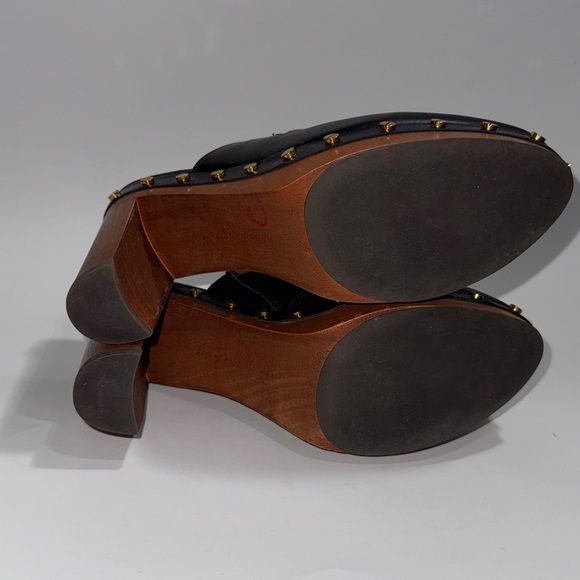 Veronica Beard Giles Leather Clogs platform horse bit size 6.5 NWOB - Picture 7 of 9
